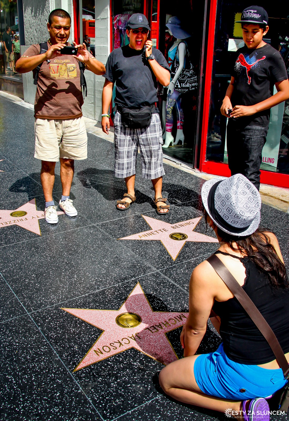 Hollywood Boulevard - Hvězdy slávy před Dolby Theatre - Ladislav Hanousek, Los Angeles