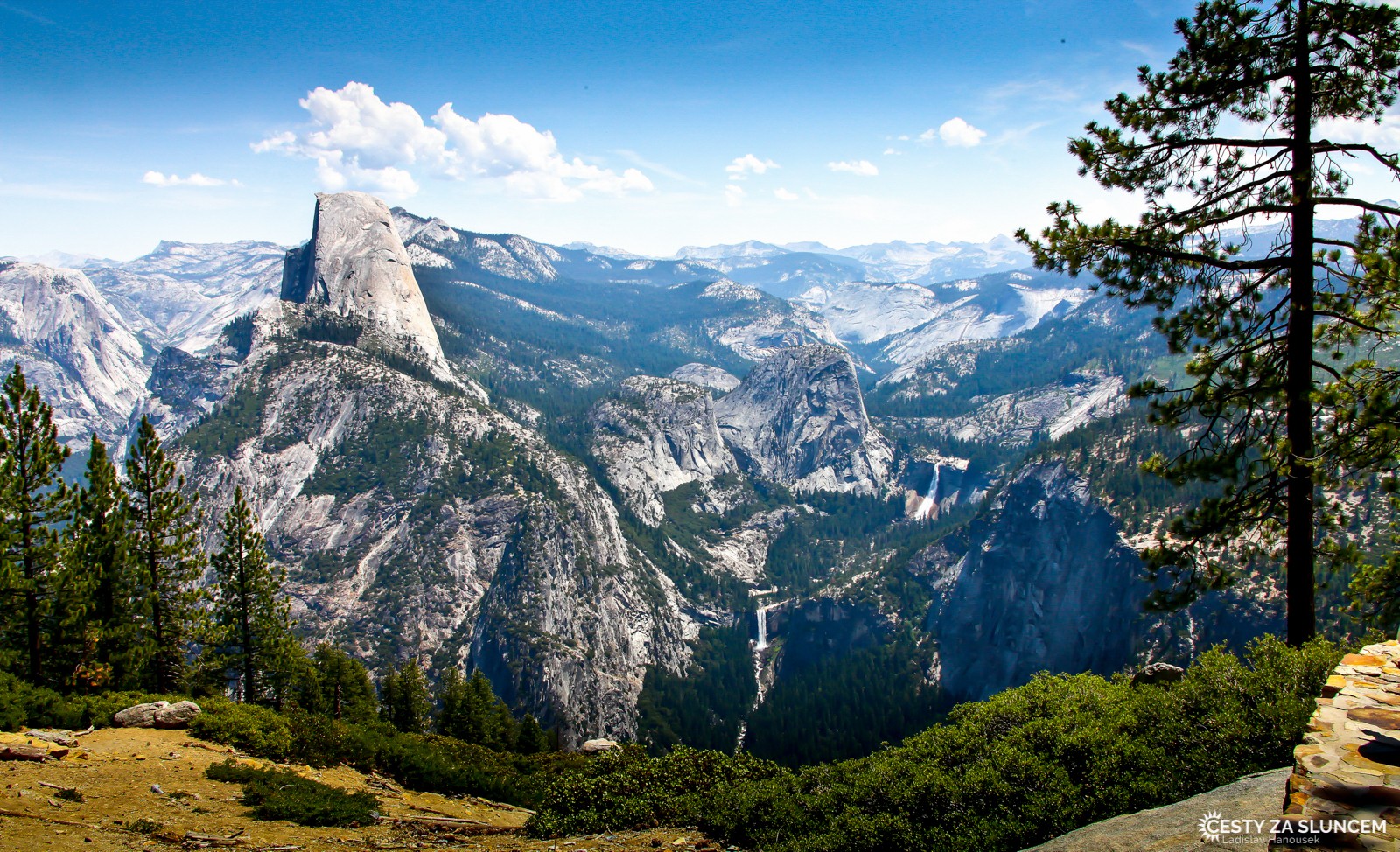 Vyhlídka Washburn Point na Yosemitské údolí s Half Dome a El Capitan - Ladislav Hanousek, Yosemite NP