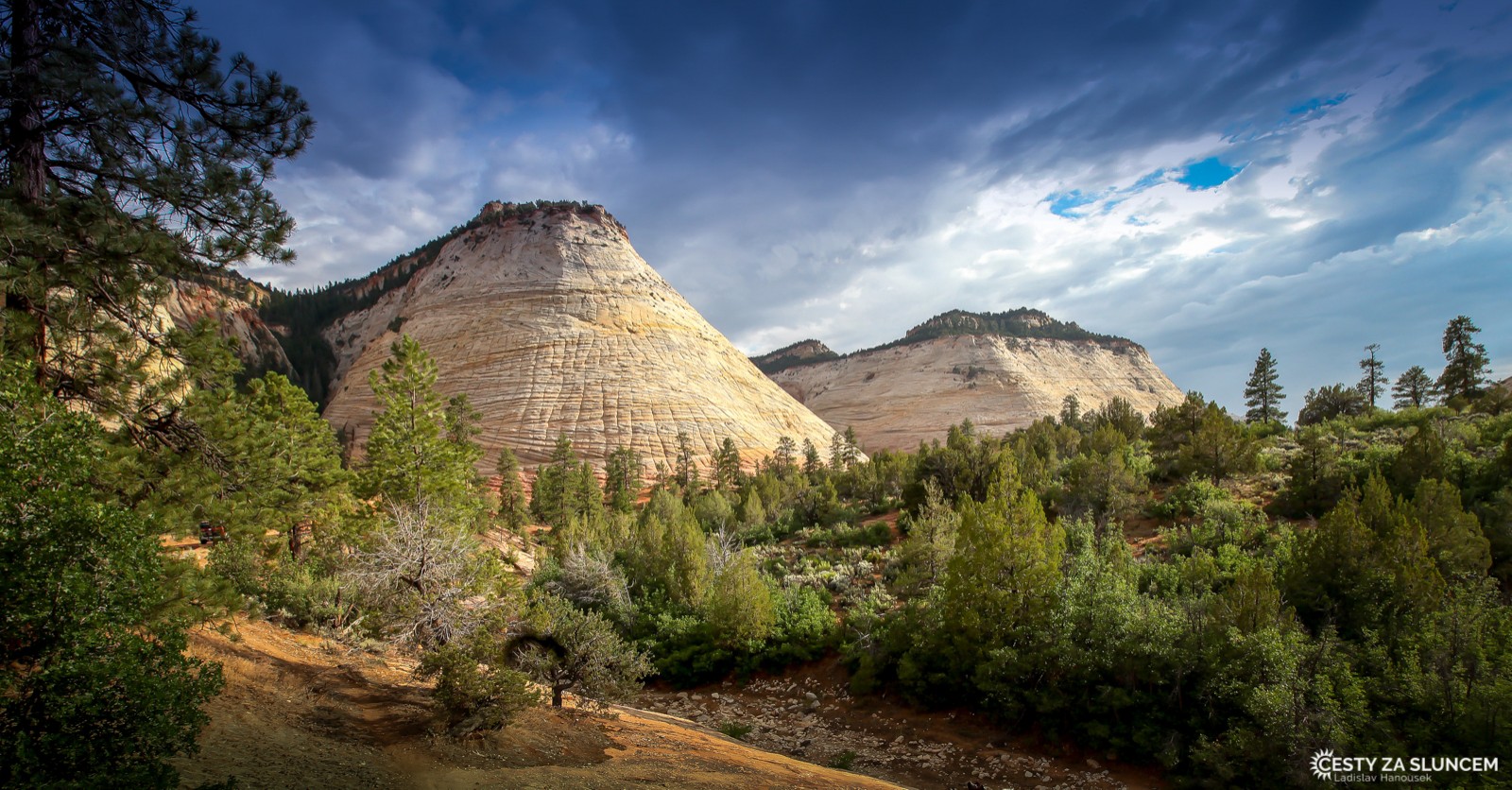 Šachovnicová hora - Checkerboard Mesa - Ladislav Hanousek, Zion NP