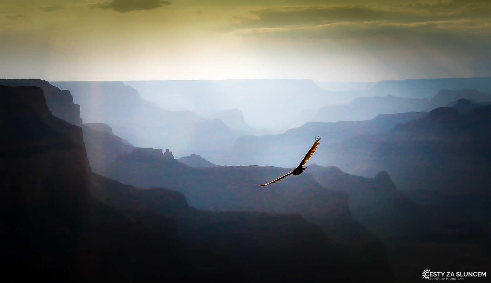 Jen krásný šustot křídel kondorů zde slyšíme v teplém a tichém červencovém večeru - Ladislav Hanousek, Grand Canyon NP - South Rim