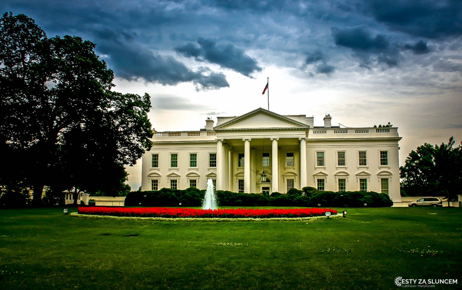 Zadní, tedy severní strana Bílého domu - Ladislav Hanousek, Washington D.C.