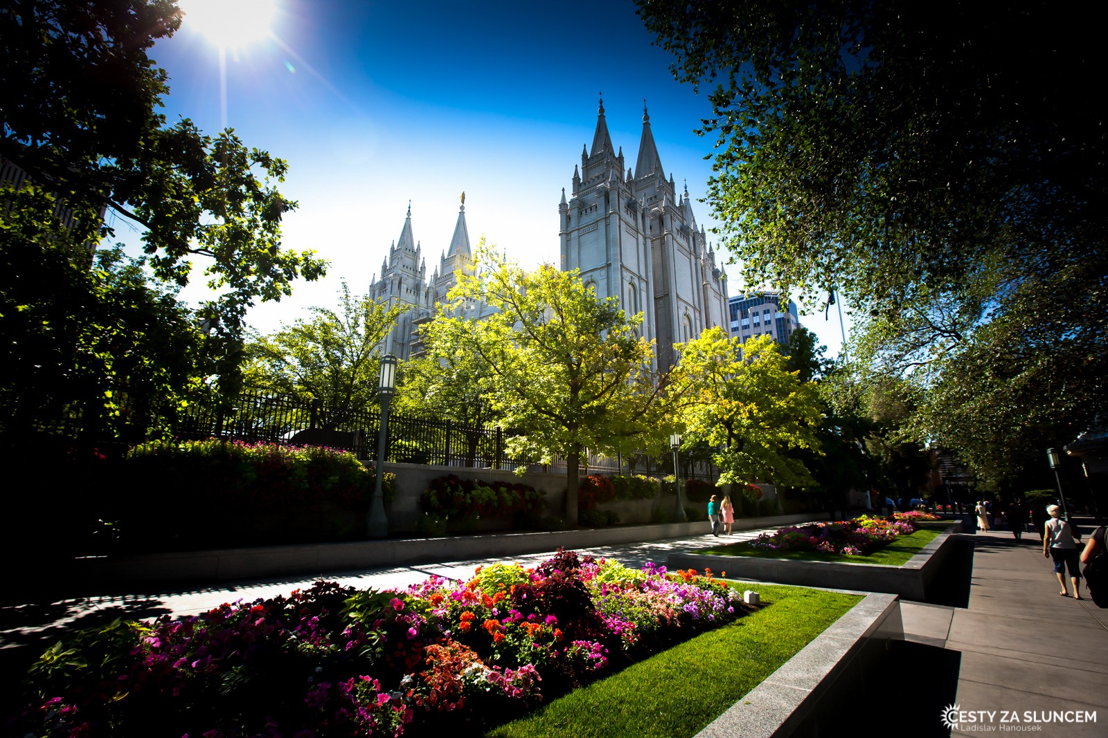Salt Lake City: Náměstí Temple Square. - Ladislav Hanousek, Ostatní z Utahu