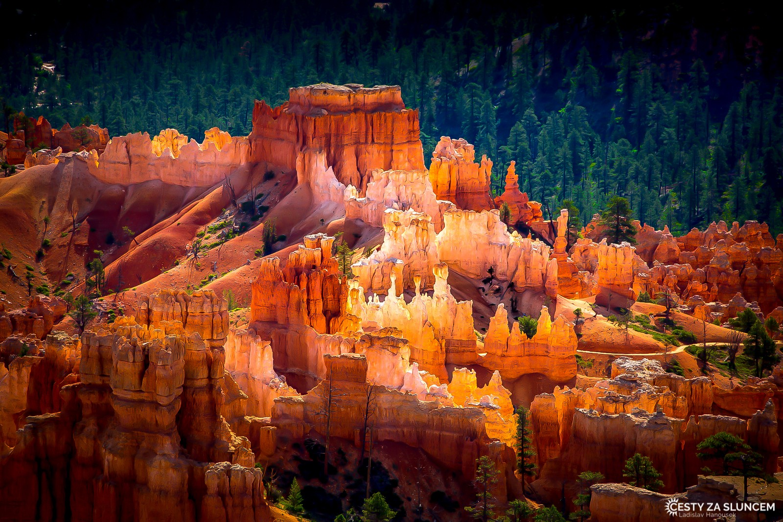 Silent City je skuncem nejkrásněji osvětlené brzo ráno. - Ladislav Hanousek, Bryce Canyon