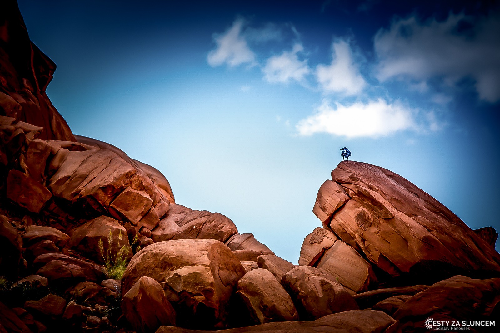 Skály tvoří v NP Arches oblouky, komíny, nebo jen hromady červených kamenů. - Ladislav Hanousek, Arches NP