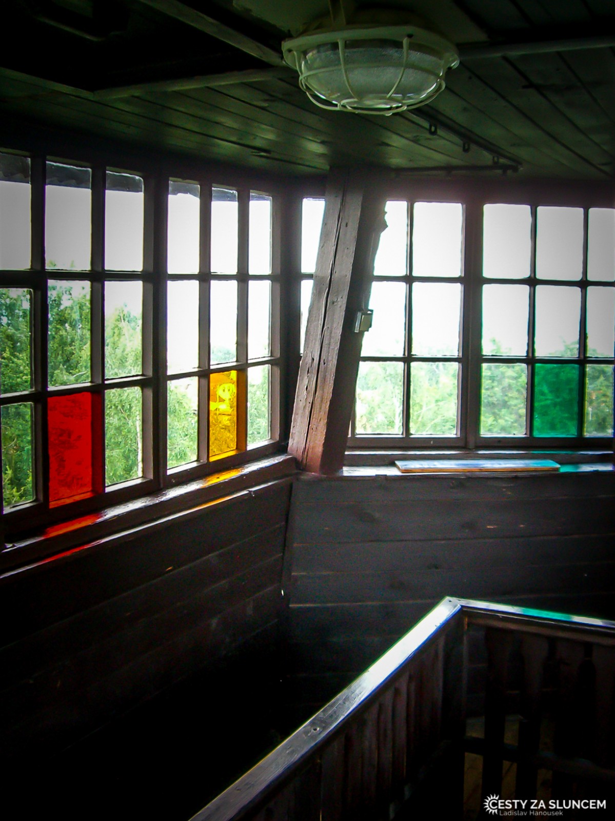 Rozhledna Hýlačka - před požárem 10.6.2011 - Ladislav Hanousek, Rozhledny