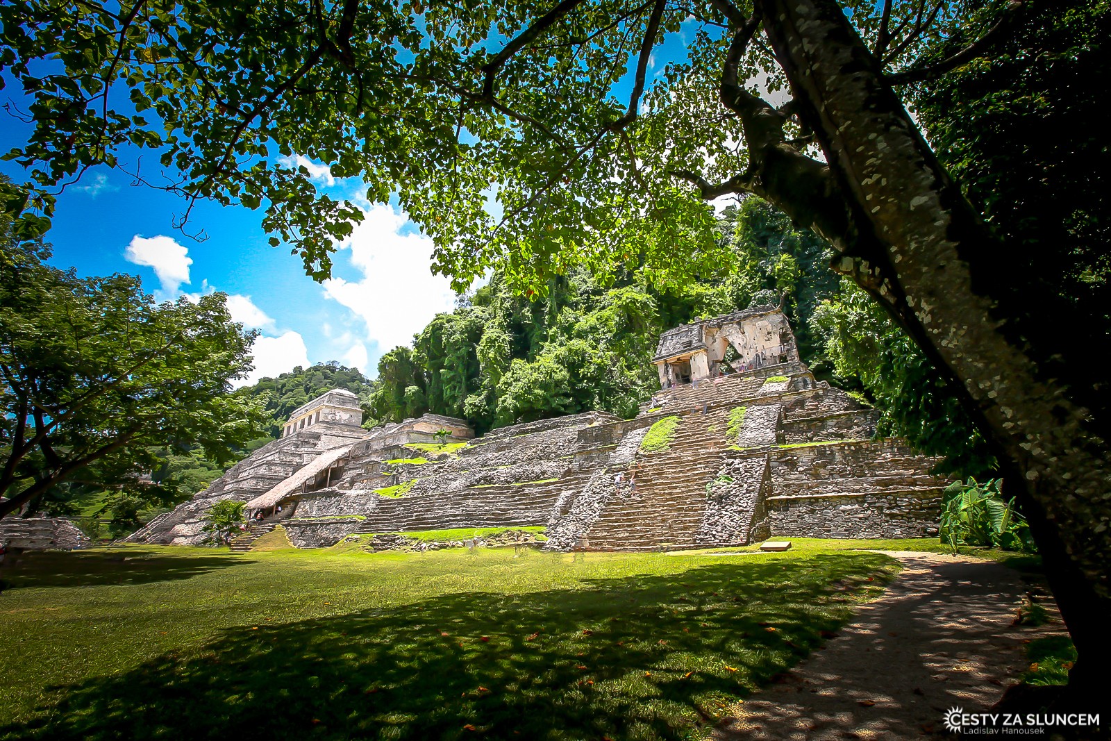 Palenque - pyramidy - Ladislav Hanousek, Mexiko