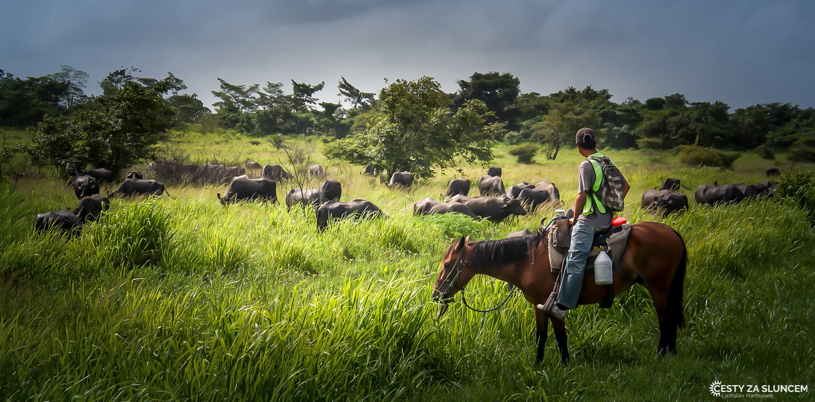 Mexický venkov. Cesta z Tulúmu do Chetumalu. - Ladislav Hanousek, Mexiko