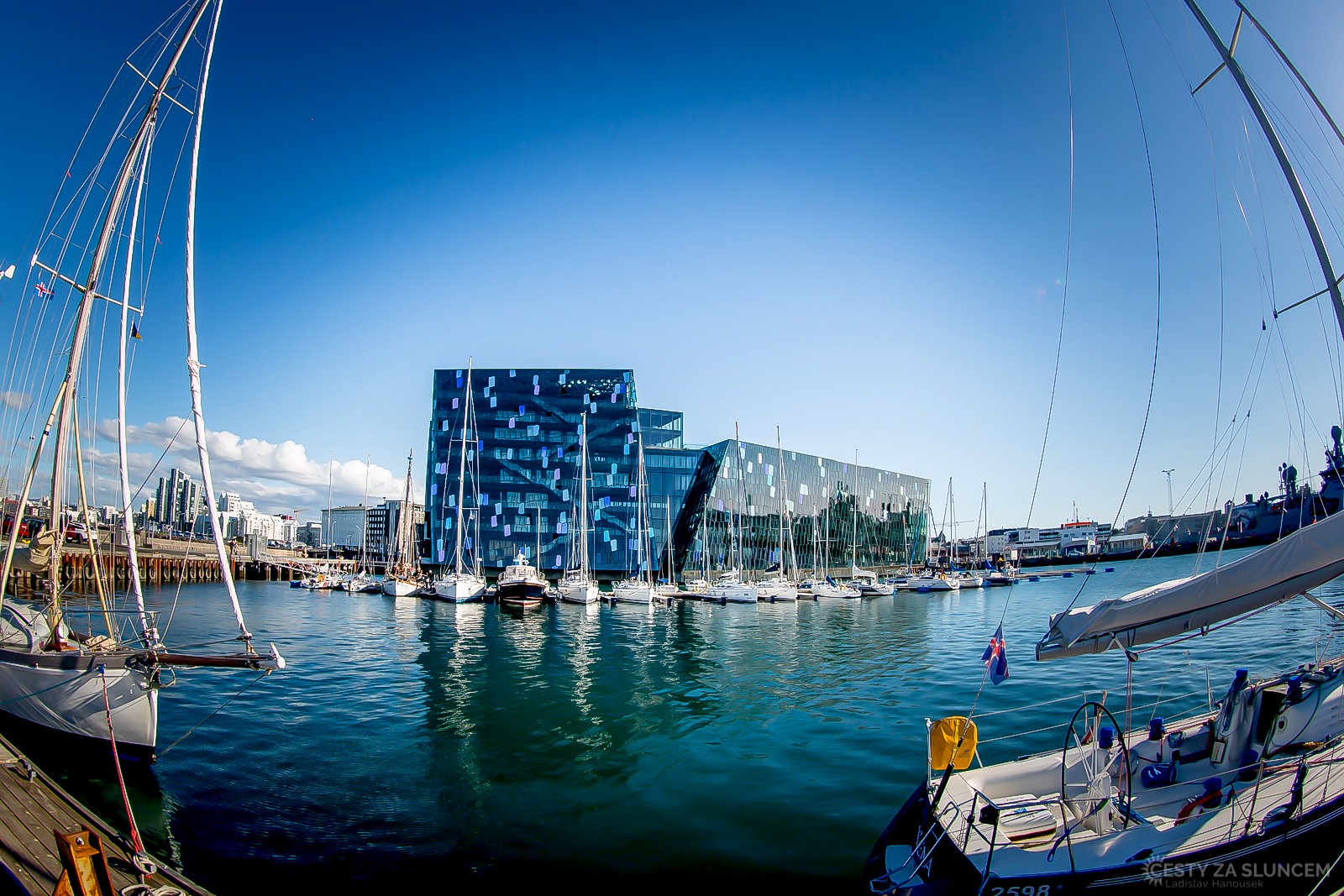 Reykjavík - kulturní centrum Harpa, přístav - Ladislav Hanousek, Island