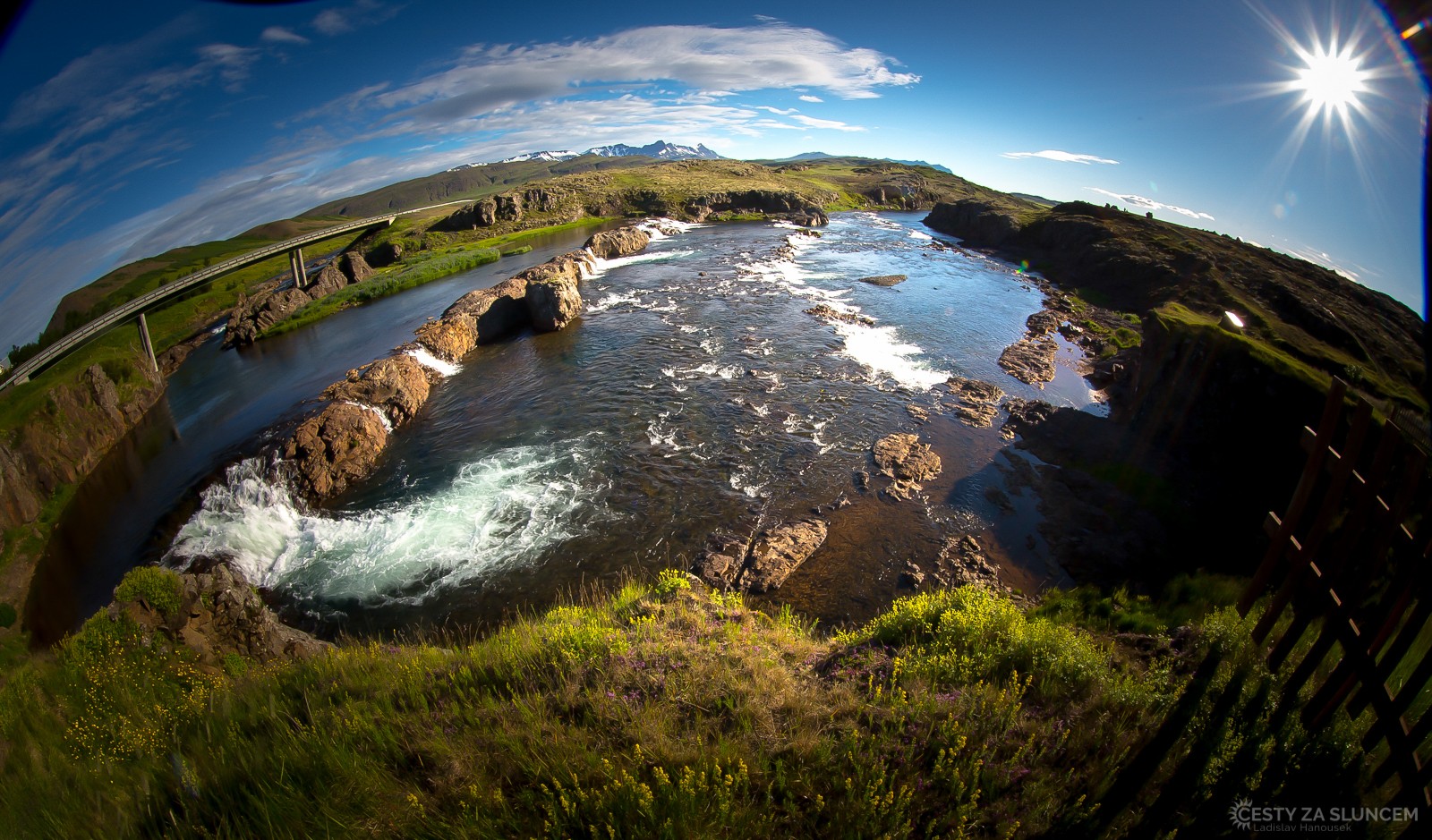 Peřeje na řece Víðidalsá u městčka Húnathing Vestra - Ladislav Hanousek, Island