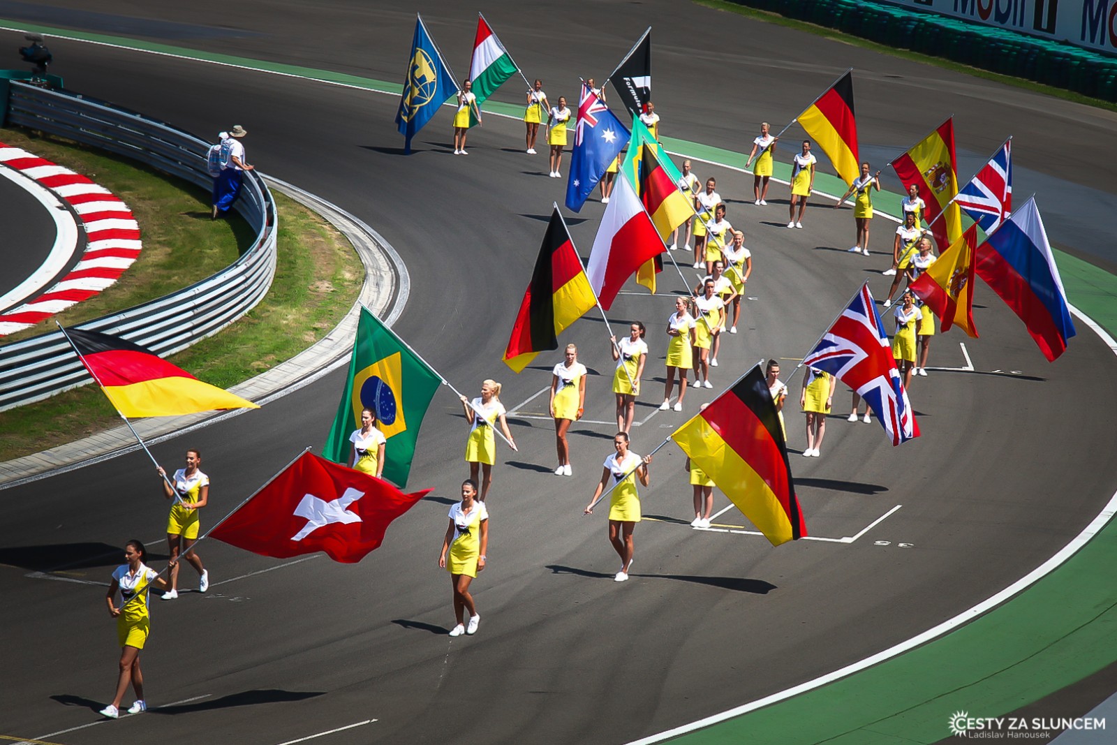 Hungaroring - úvod závodu Formule 1 - Ladislav Hanousek, Maďarsko