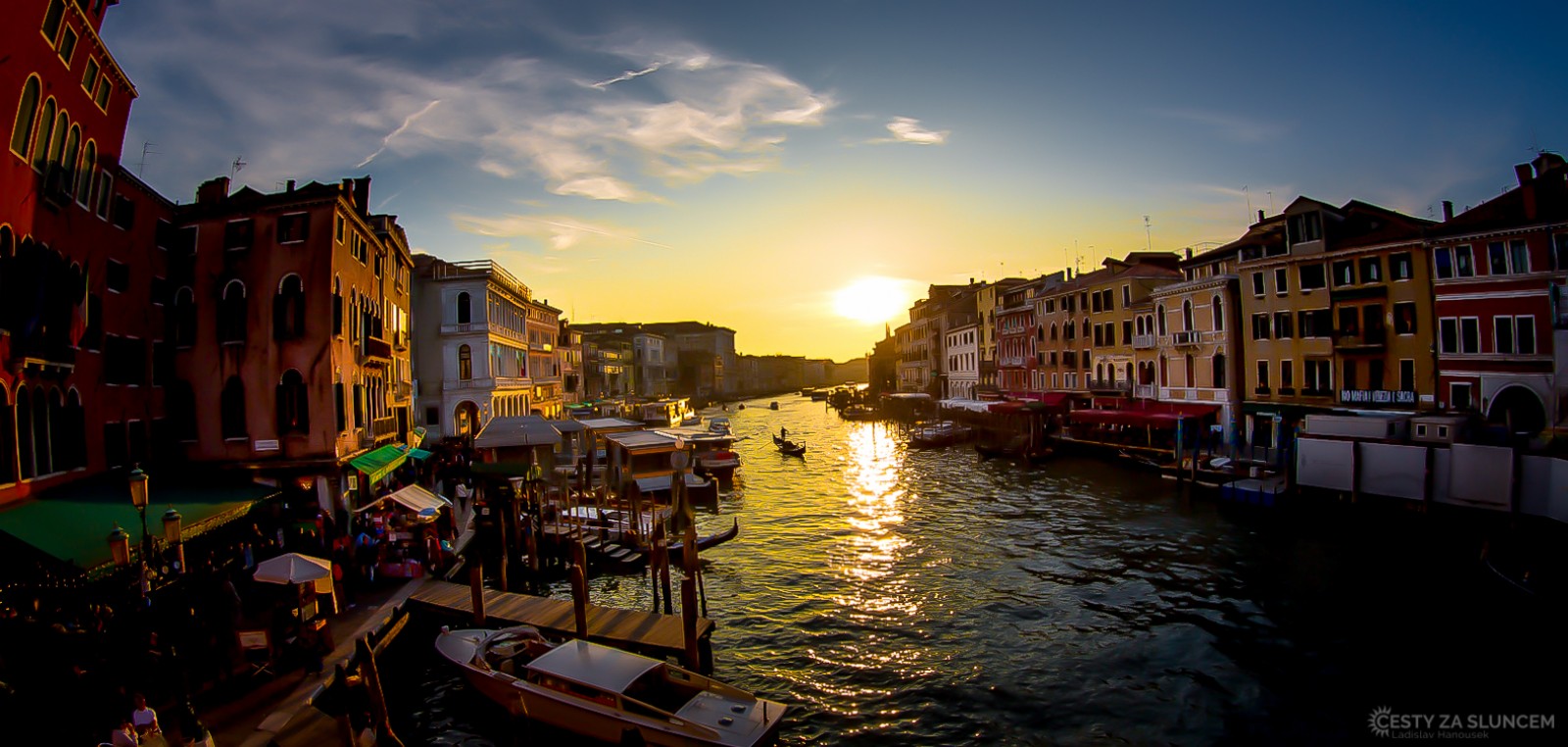 Canale Grande z mostu Rialto. - Ladislav Hanousek, Itálie