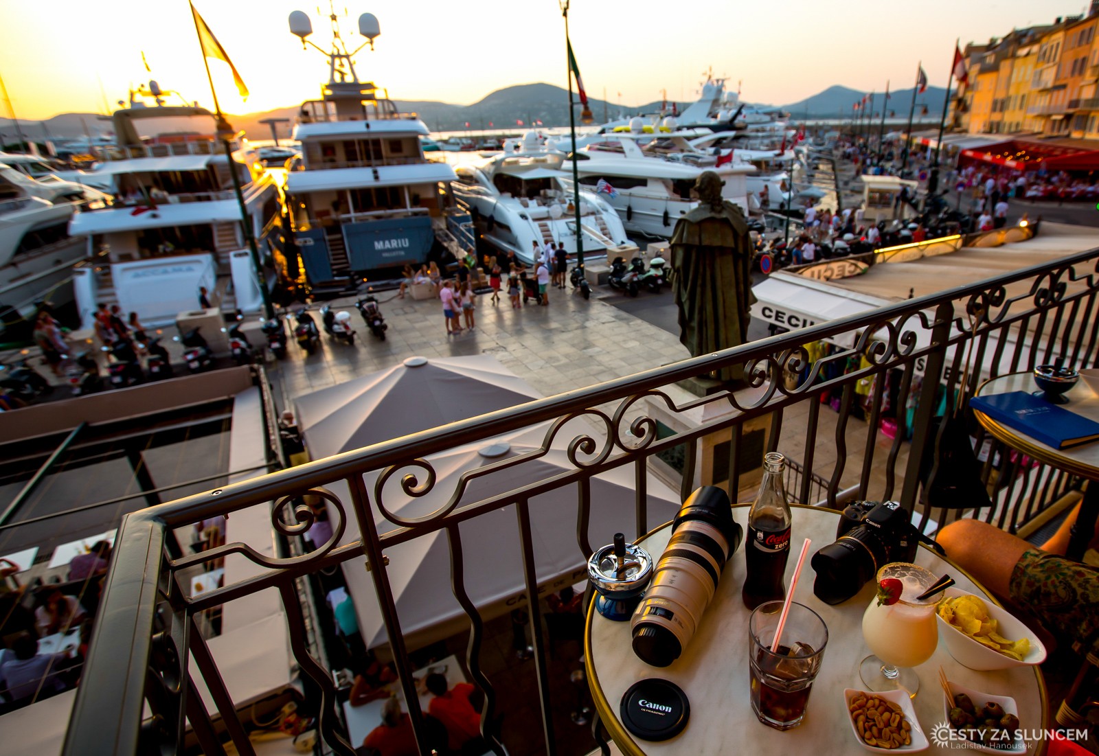 Saint-Tropez: Podvečerní koktejl s výhledem na přístav - Ladislav Hanousek, Jižní Francie