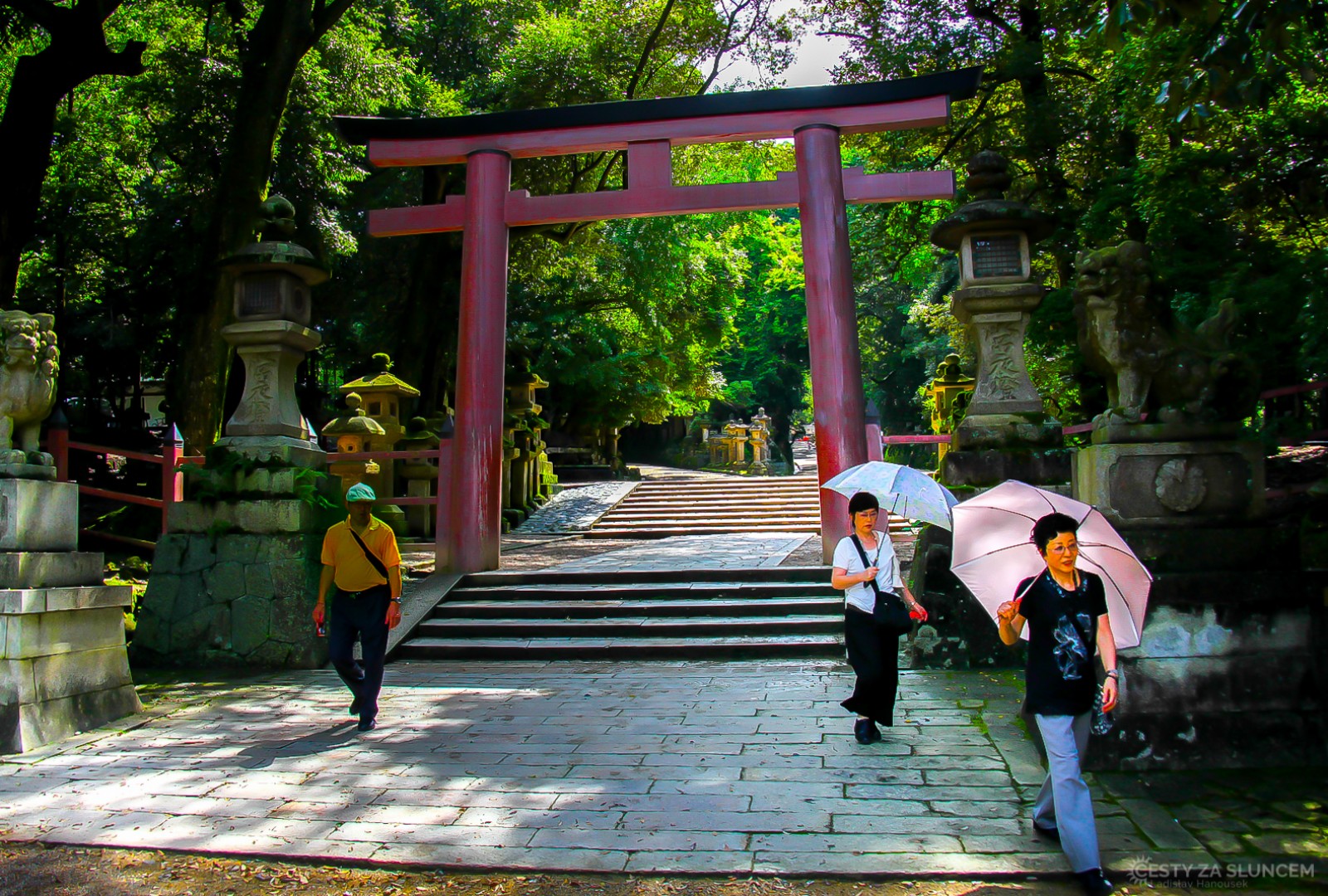 Vstupní brána do parku ve městě Nara (Nara-park). - Ladislav Hanousek, Japonsko