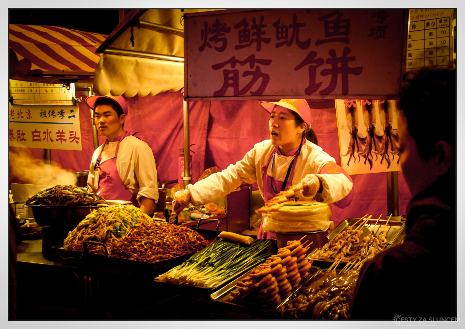 Peking - centrální trh. - Ladislav Hanousek, Čína