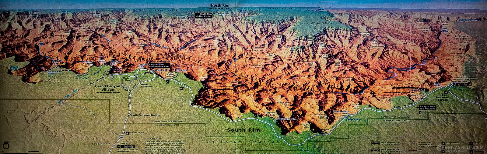 Co vlastně znamená, když řekneme, že jsme navštívili Grand Canyon - South Rim, tedy jižní břeh Velkého kaňonu? - Ladislav Hanousek, Grand Canyon NP - South Rim
