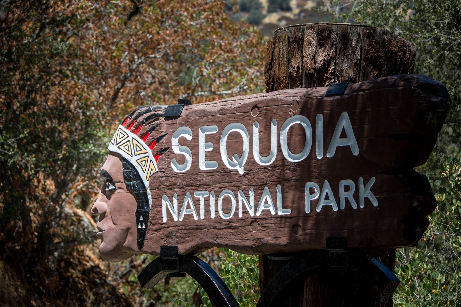 Jižní vjezd do národního parku Sequoia - Ladislav Hanousek, Sequoia and Kings Canyon NP