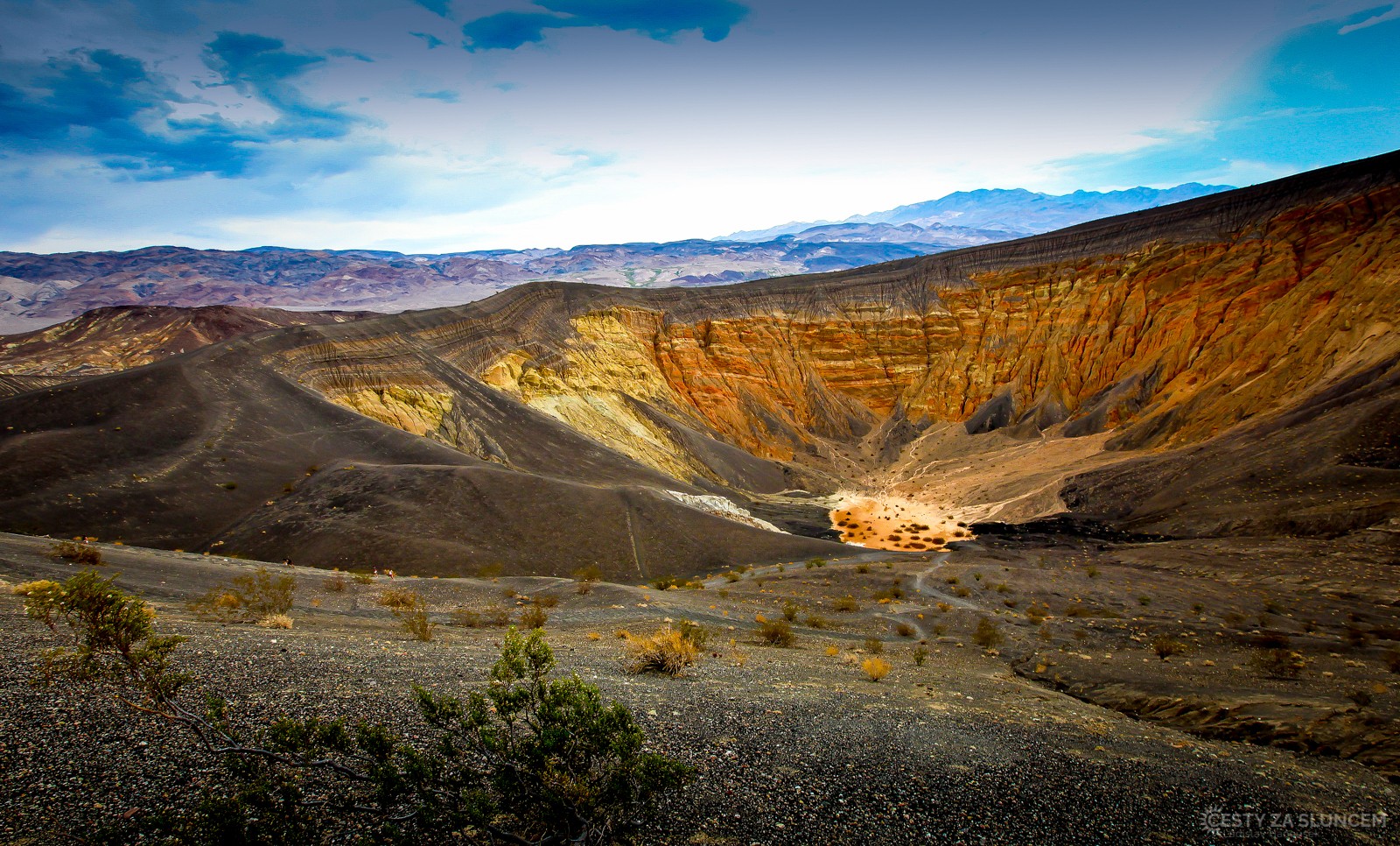 Ubehebe Crater v severní oblasti Death Valley - Ladislav Hanousek, Death Valley NP