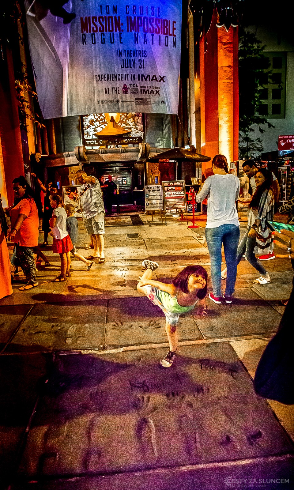 Chinese Theatre večer. - Ladislav Hanousek, Los Angeles