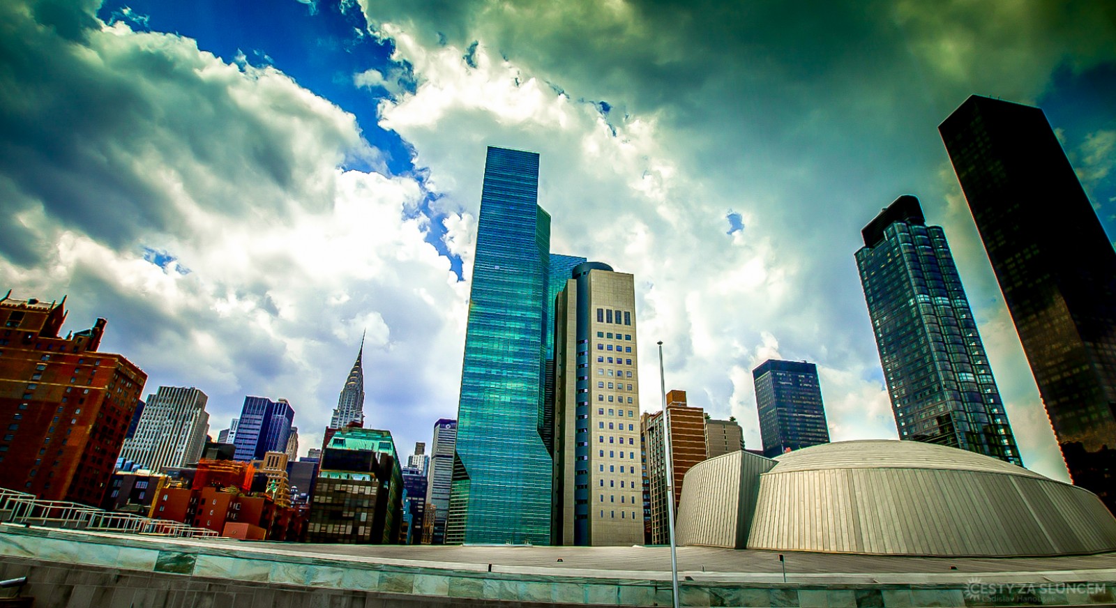 Dobře je odtud vidět i budova Chrysler Building. - Ladislav Hanousek, New York
