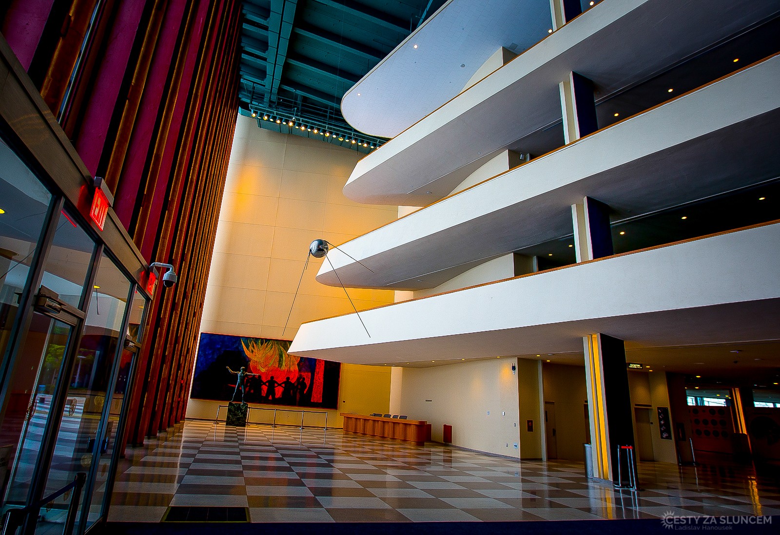 Hlavní foyer budovy sekretariátu OSN. - Ladislav Hanousek, New York
