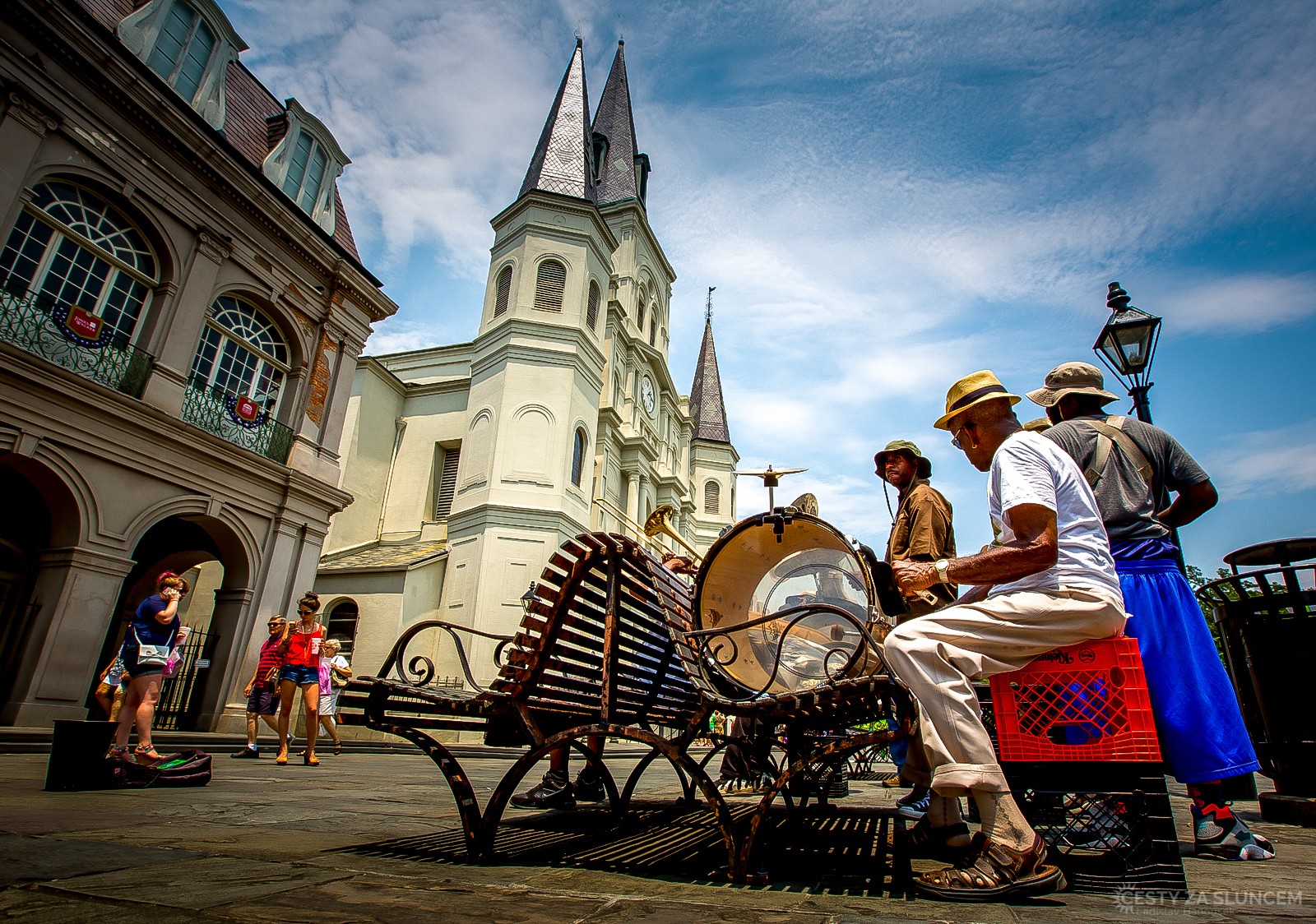 New Orleans je kolébkou jazzu. Symbolem města jsou pouliční hudebníci. - Ladislav Hanousek, Louisiana