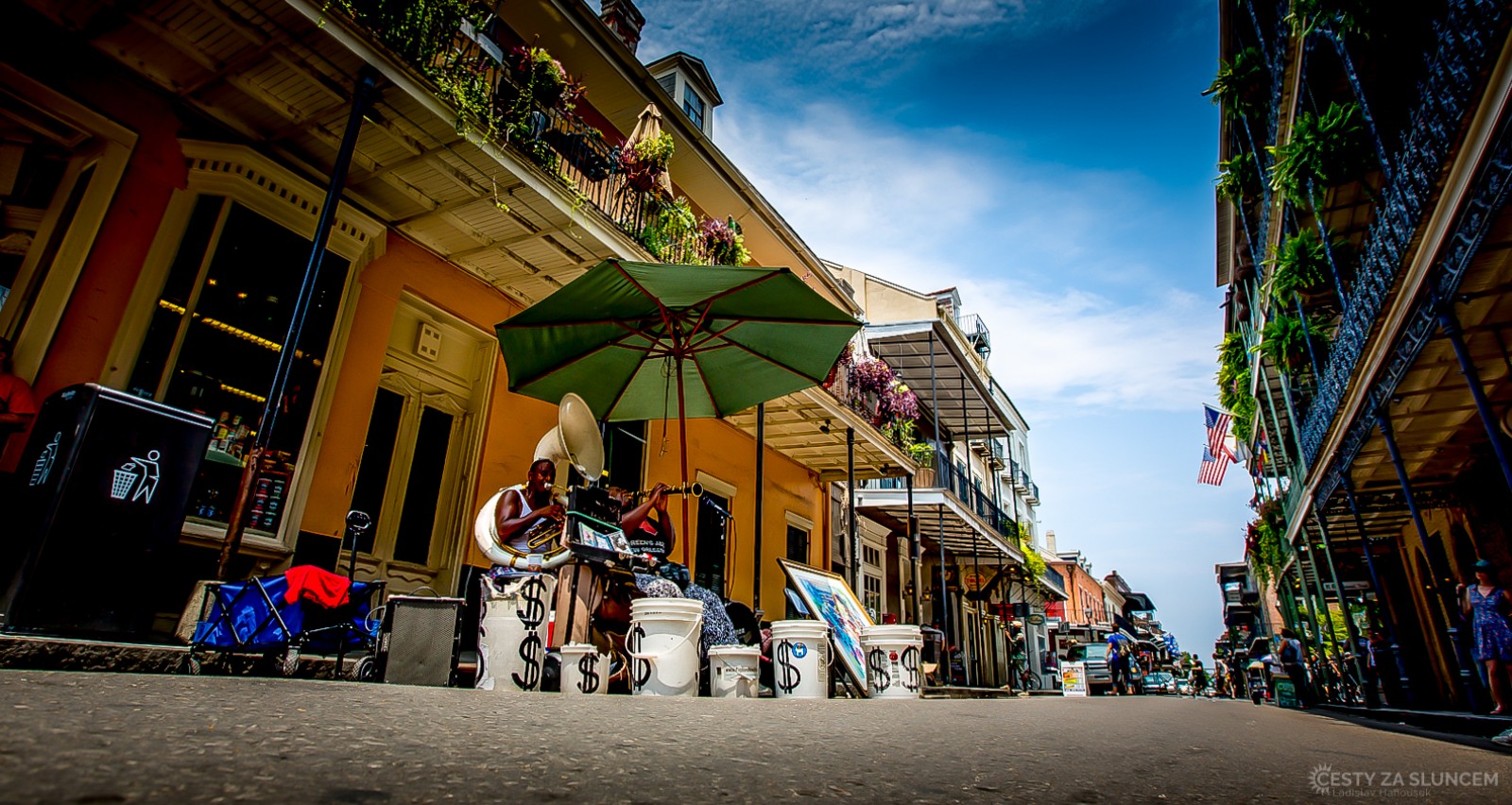 Typický obrázek ze čtvrti French Quarter v New Orleans. - Ladislav Hanousek, Louisiana