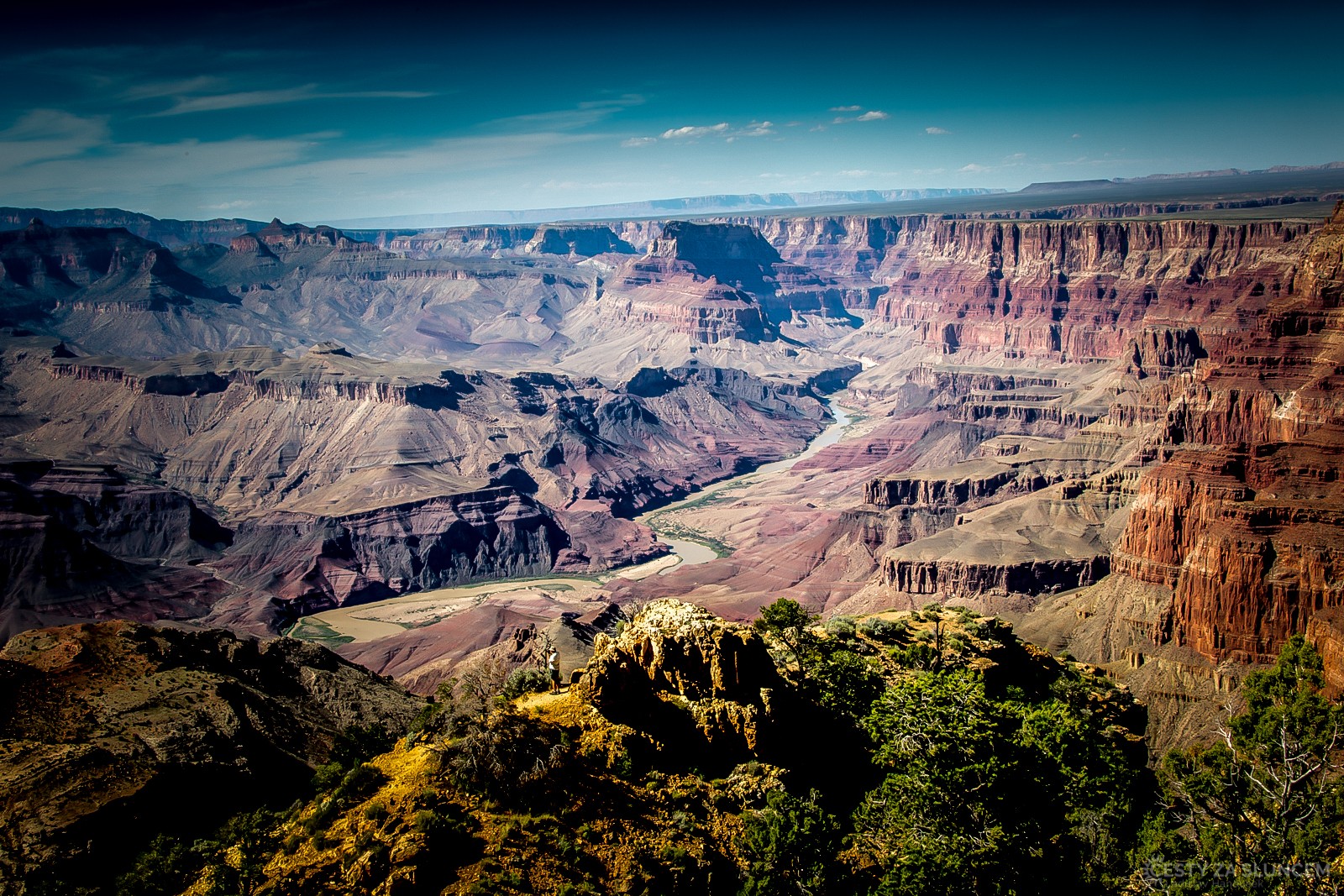Naopak - Colorado je nejlépe vidět z nejvýchodnější vyhlídky - z Desert View - Ladislav Hanousek, Grand Canyon NP - South Rim