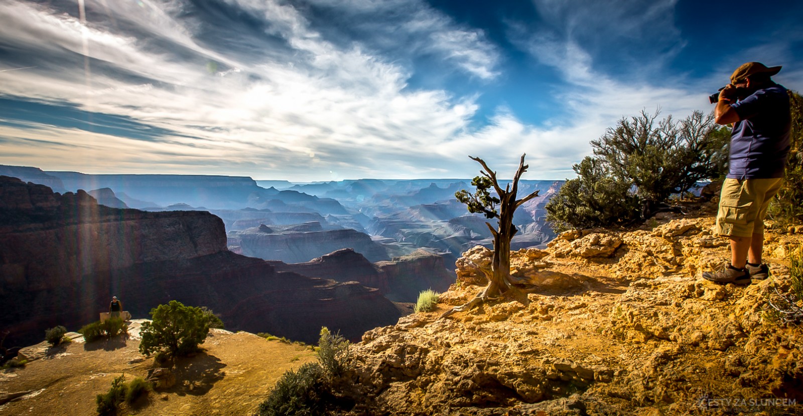 Každé místo je příležitostí k několika obrázkům či kousku filmu - Ladislav Hanousek, Grand Canyon NP - South Rim