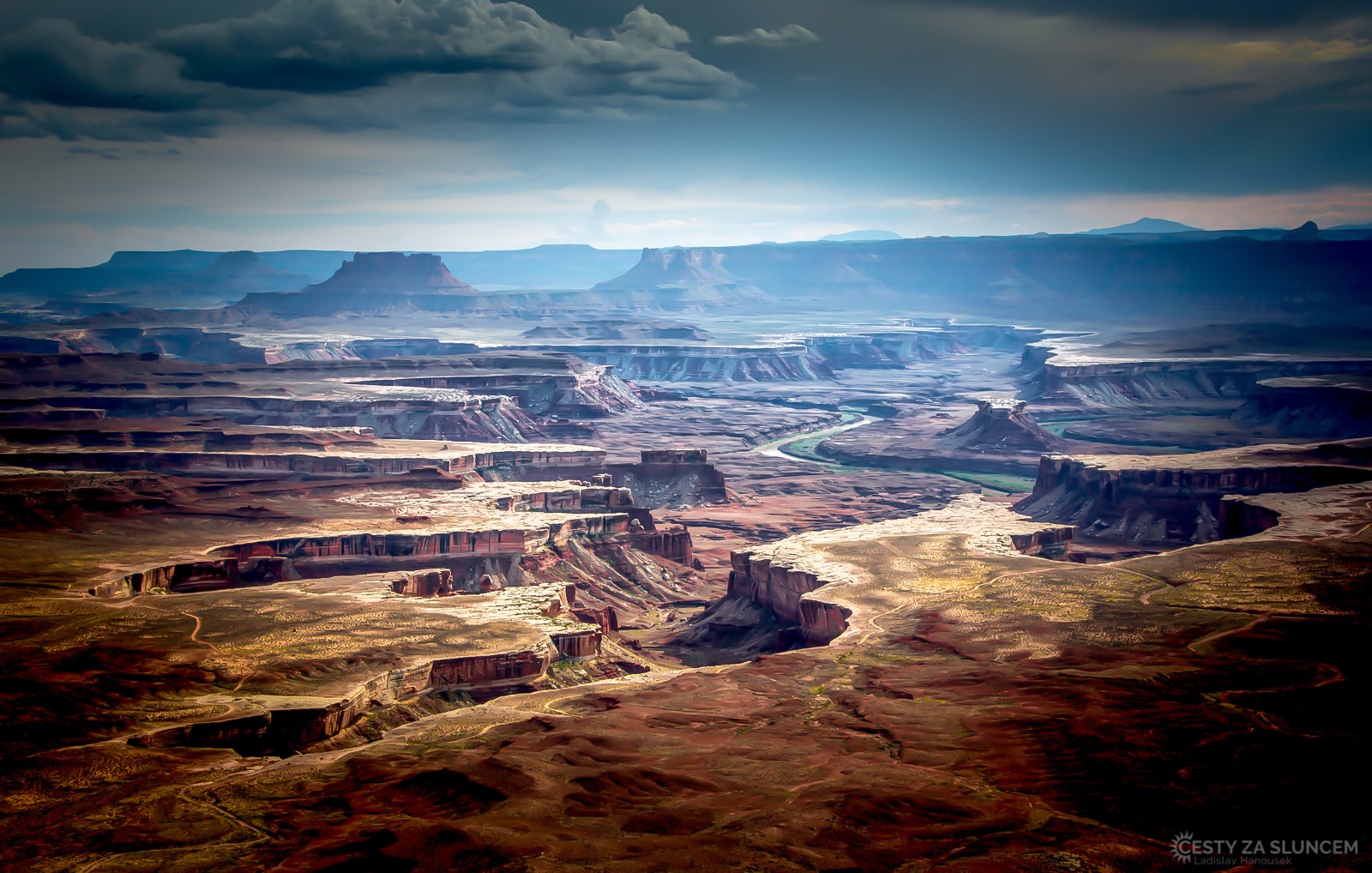 Island in the Sky v severní části národního parku Canyolands. - Ladislav Hanousek, Canyonland NP
