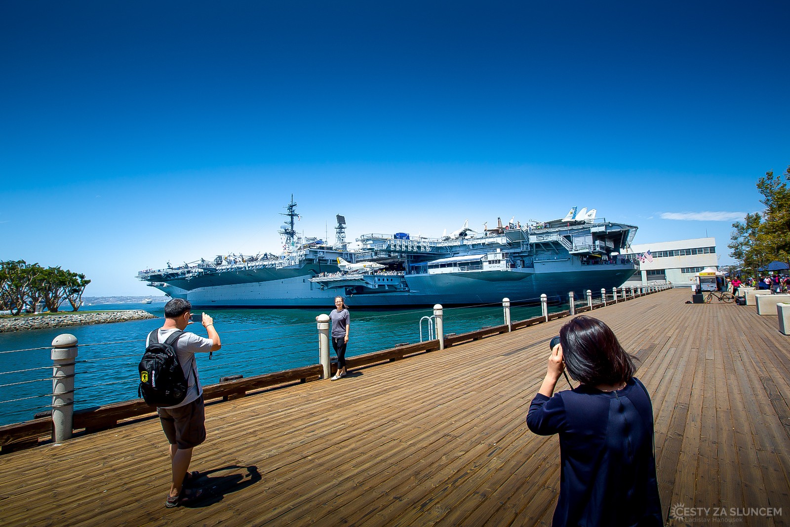 USS Midway - letadlová loď, která v současnosti slouží jako plovoucí  muzeum. - Ladislav Hanousek, San Diego