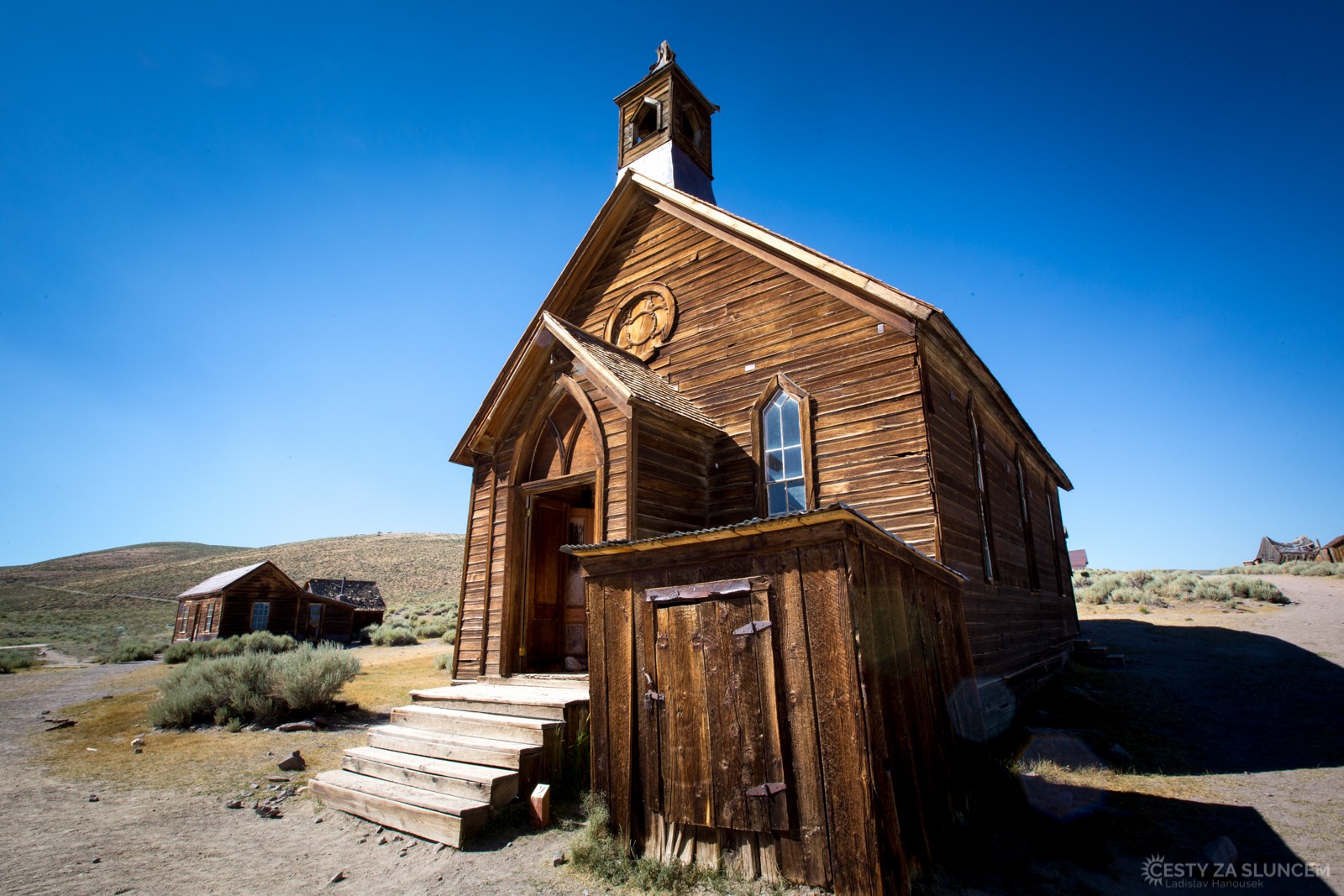 Zlatokopecký kostelík v Bodie - Ladislav Hanousek, Yosemite NP