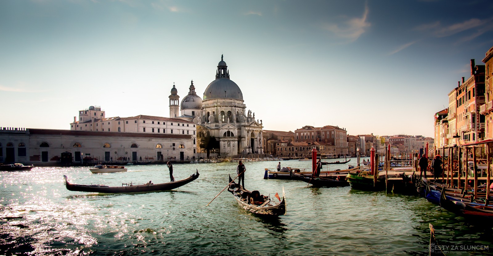 Pohled na Canal Grande z mostu Rialto. - Ladislav Hanousek, Itálie