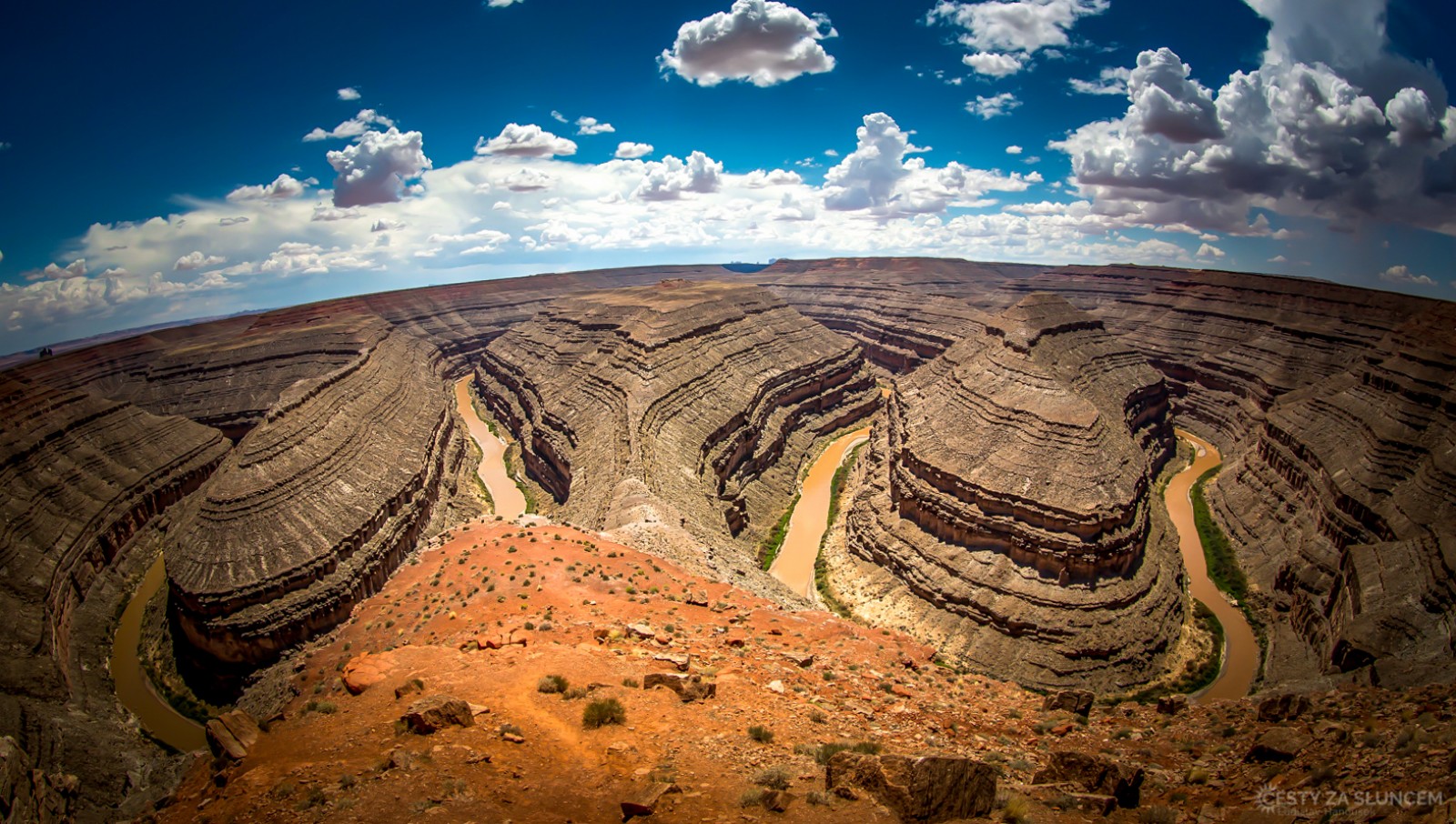 Goosenecks: Meandry řeky San Juan poblíž města Mexican Hat. - Ladislav Hanousek, Ostatní z Utahu