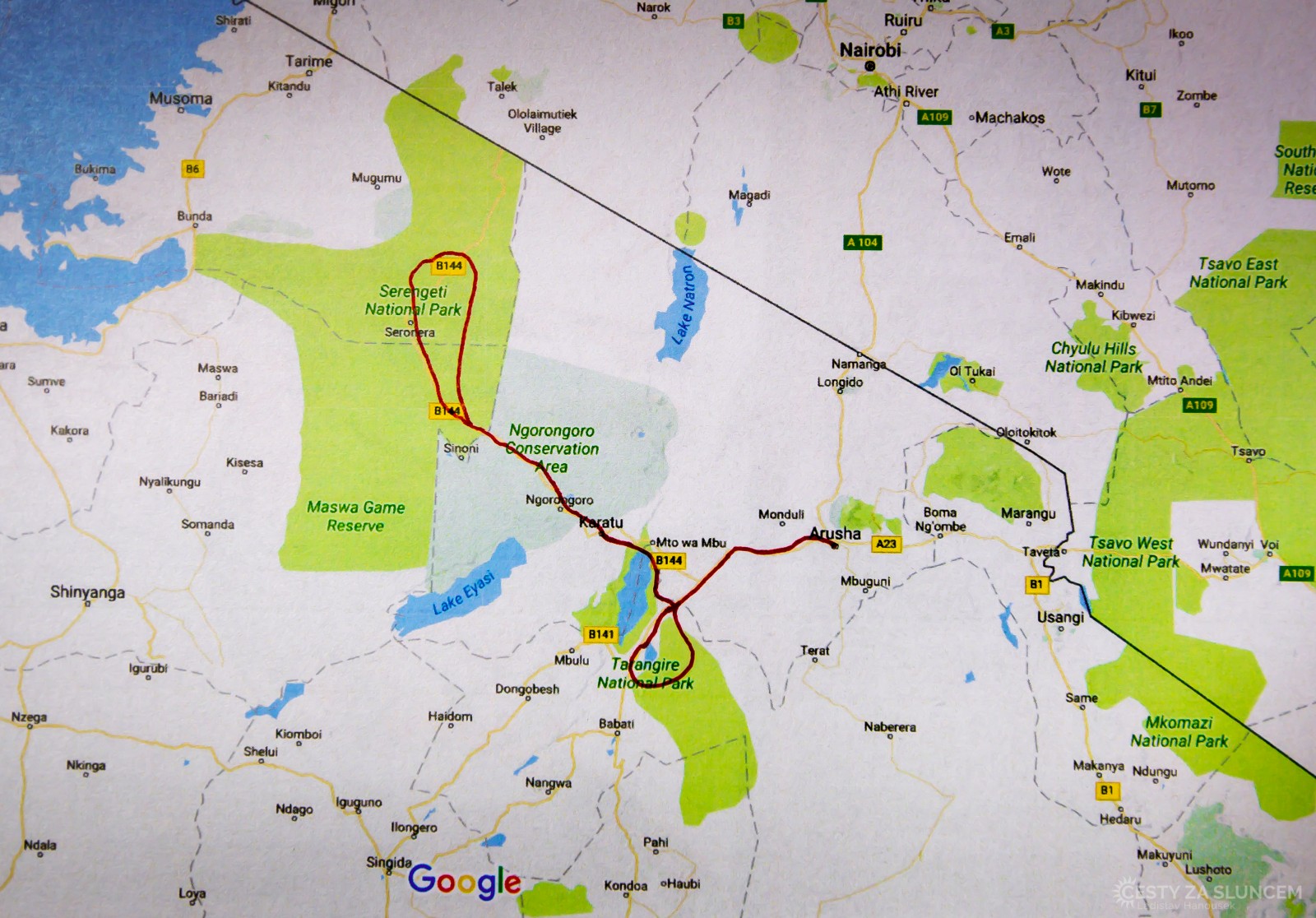 Tanzánie:  v severní části, pod hranicí s Keňou, leží národní parky Tarangire, Lake Manyara, Serengeti a Ngorongo. - Ladislav Hanousek, Serengeti National Park