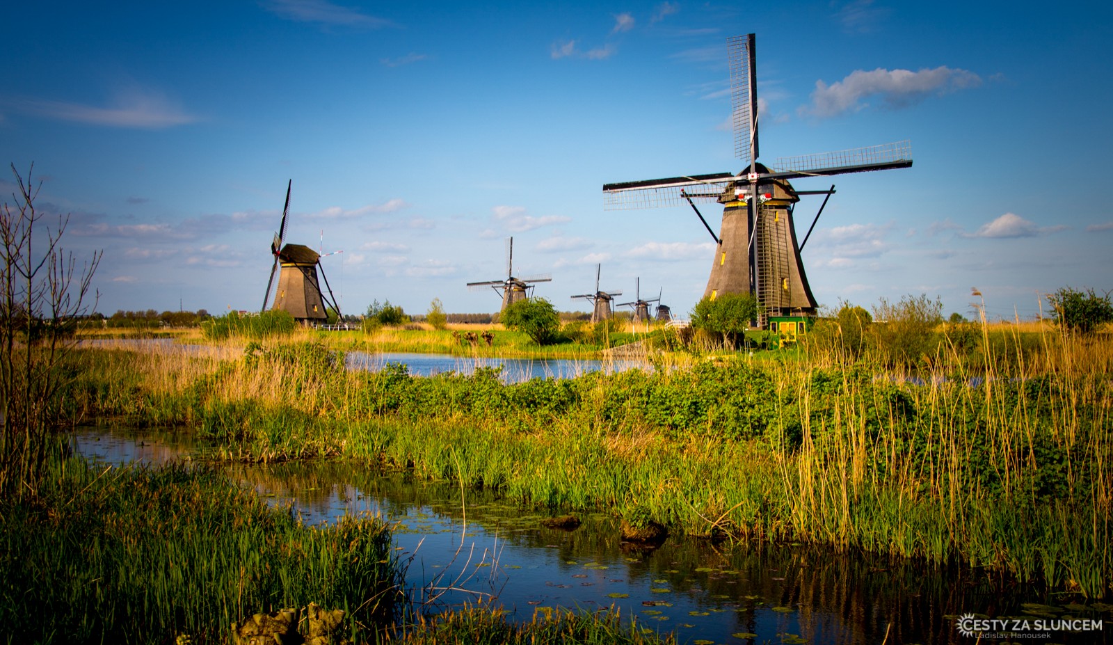 Skanzen Kinderdijk - Ladislav Hanousek, Holandsko - květinový park Keukenhof