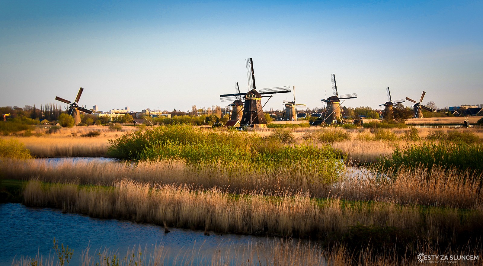Skanzen Kinderdijk - Ladislav Hanousek, Holandsko - květinový park Keukenhof