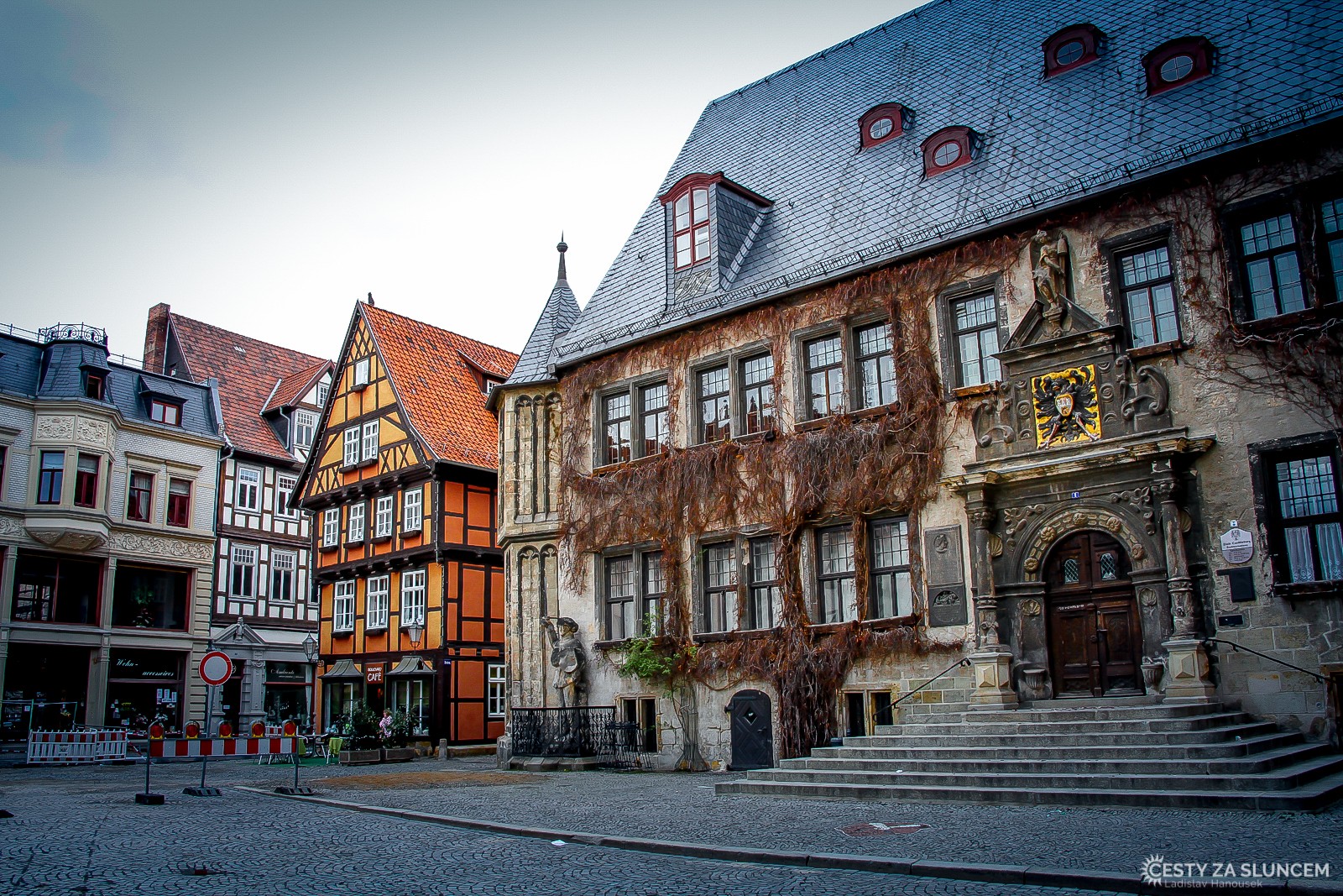 Quedlinburg - radnice - Ladislav Hanousek, Holandsko - květinový park Keukenhof