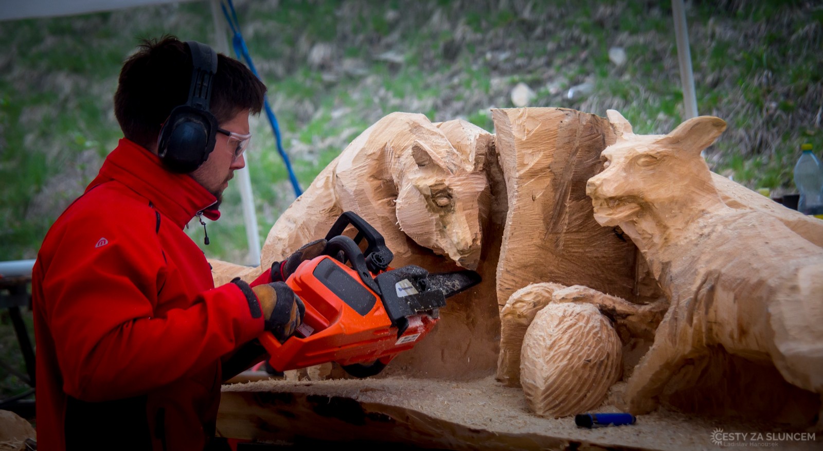 Pustevny nad Frenštátem pod Radhoštěm, 18. - 21.května 2017: : 3. ročník řezbářského sympozia "Dřevěné Pustevny" - Ladislav Hanousek, Ostatní z Čech a Moravy
