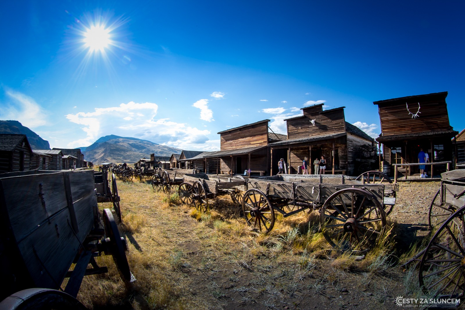 Old Trail Town - originální vozy přistěhovalců z 19. století vytvářejí zvláštní atmosféru - Ladislav Hanousek, Cody