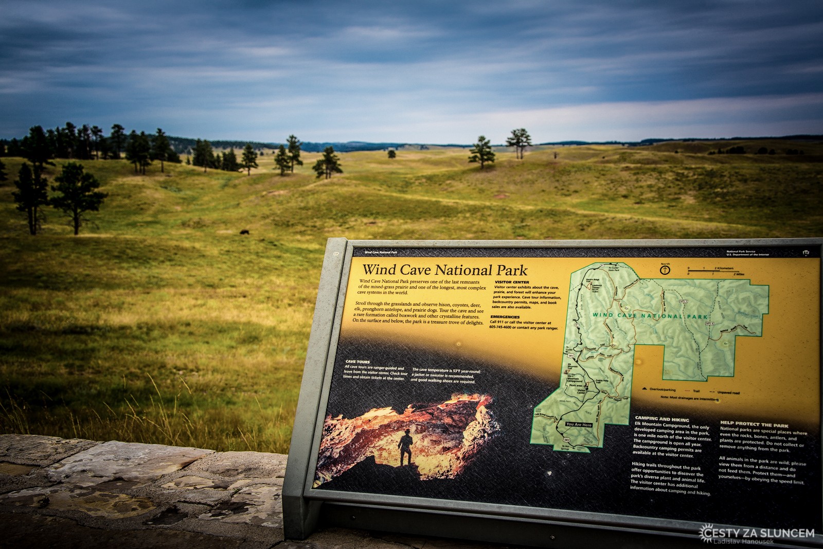 Wind Cave NP je natolik specifický, že si ho nelze splést se žádným jiným národním parkem v USA. - Ladislav Hanousek, Wind Cave NP