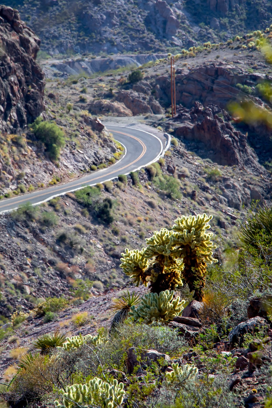 Část historické Route 66 v horách mezi Oatmanem a Kingsmanem - Ladislav Hanousek, Las Vegas