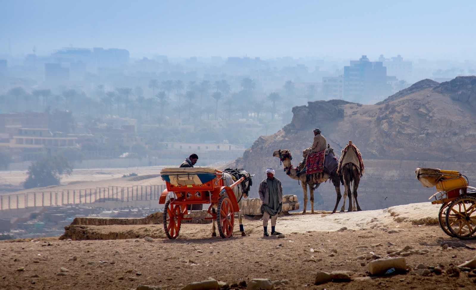 Beduíni na Gíza Plateau - Ladislav Hanousek, Egypt