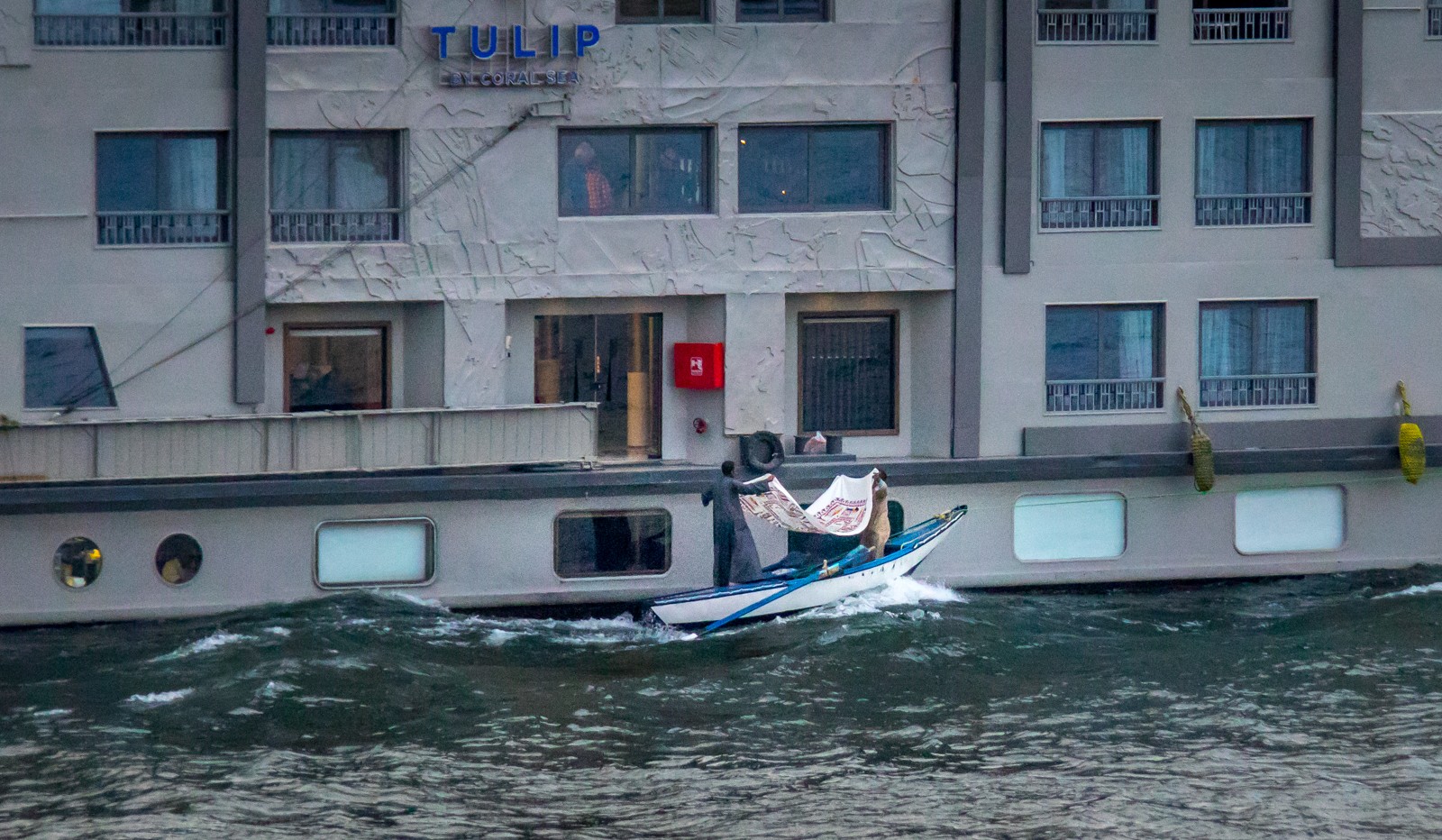 Prodejci tkanin na Nilu - Ladislav Hanousek, Egypt