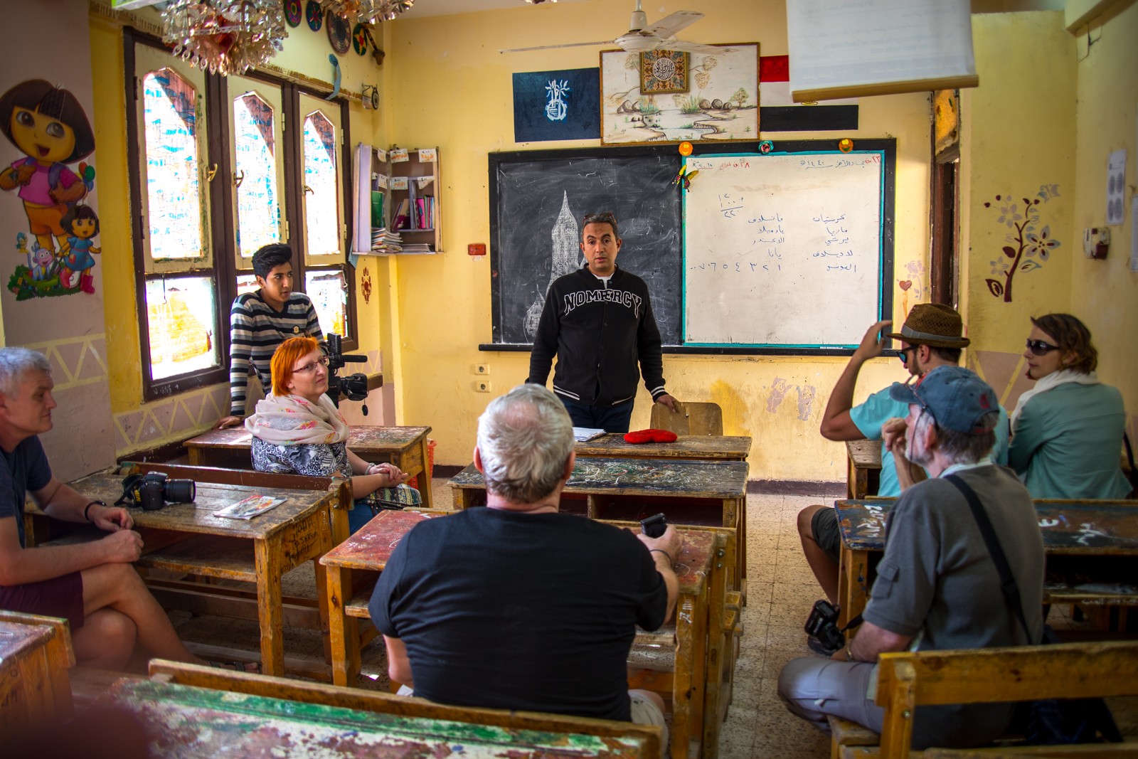 Výlet do núbijské vesnice: místní škola - Ladislav Hanousek, Egypt