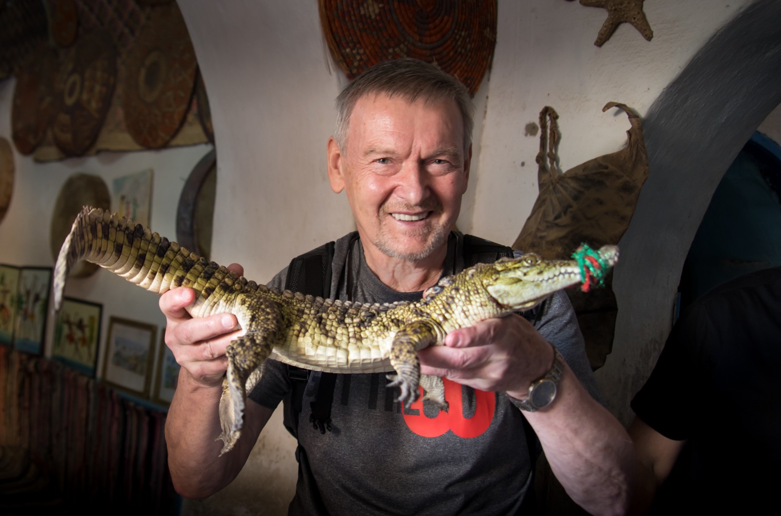 Čtyřletý krokodýl by již dokázal ukousnout prst. - Ladislav Hanousek, Egypt