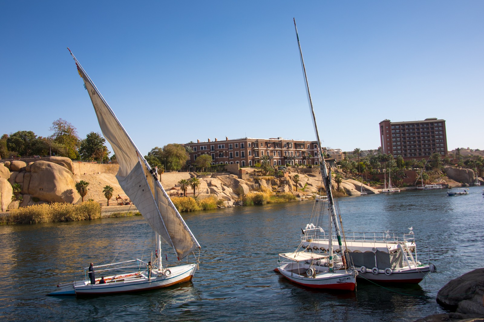 Hotel Old Cataract v Asuánu, kde byla ubytovaná Agatha Christie, když psala detektivku "Vražda na Nilu". - Ladislav Hanousek, Egypt